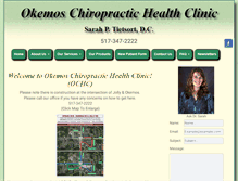 Tablet Screenshot of chiropractichealthclinic.com